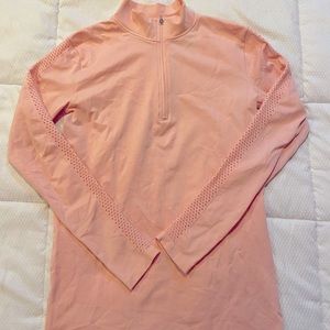 Blush Pink Spandex Style Quarter Zip!